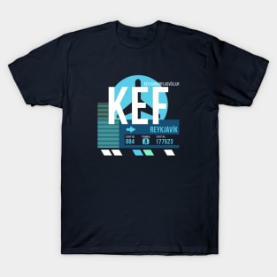 Reykjavik (KEF) Airport // Sunset Baggage Tag T-Shirt